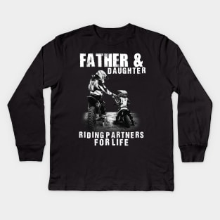 Father and Daughter Kids Long Sleeve T-Shirt